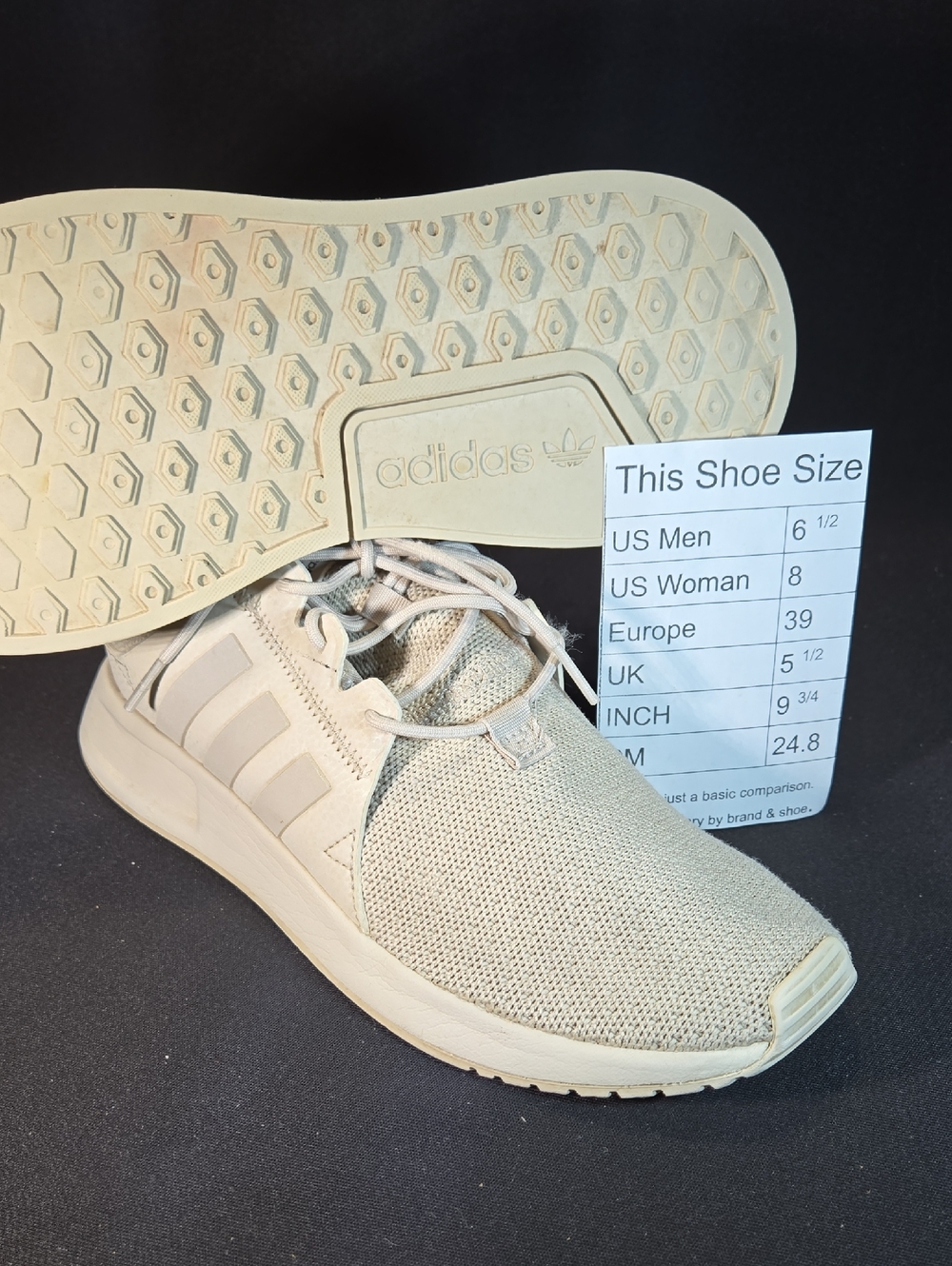 adidas X-PLR Cream Knit Athletic Sneakers